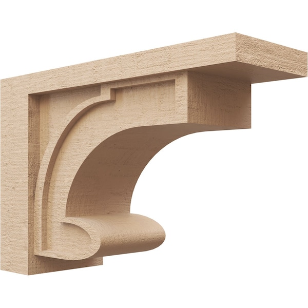 Ekena Millwork 7"W x 21"D x 14"H Classic Alma Rough Cedar Woodgrain TimberThane Corbel, Primed Tan CORUR07X21X14ALMRCPR - main